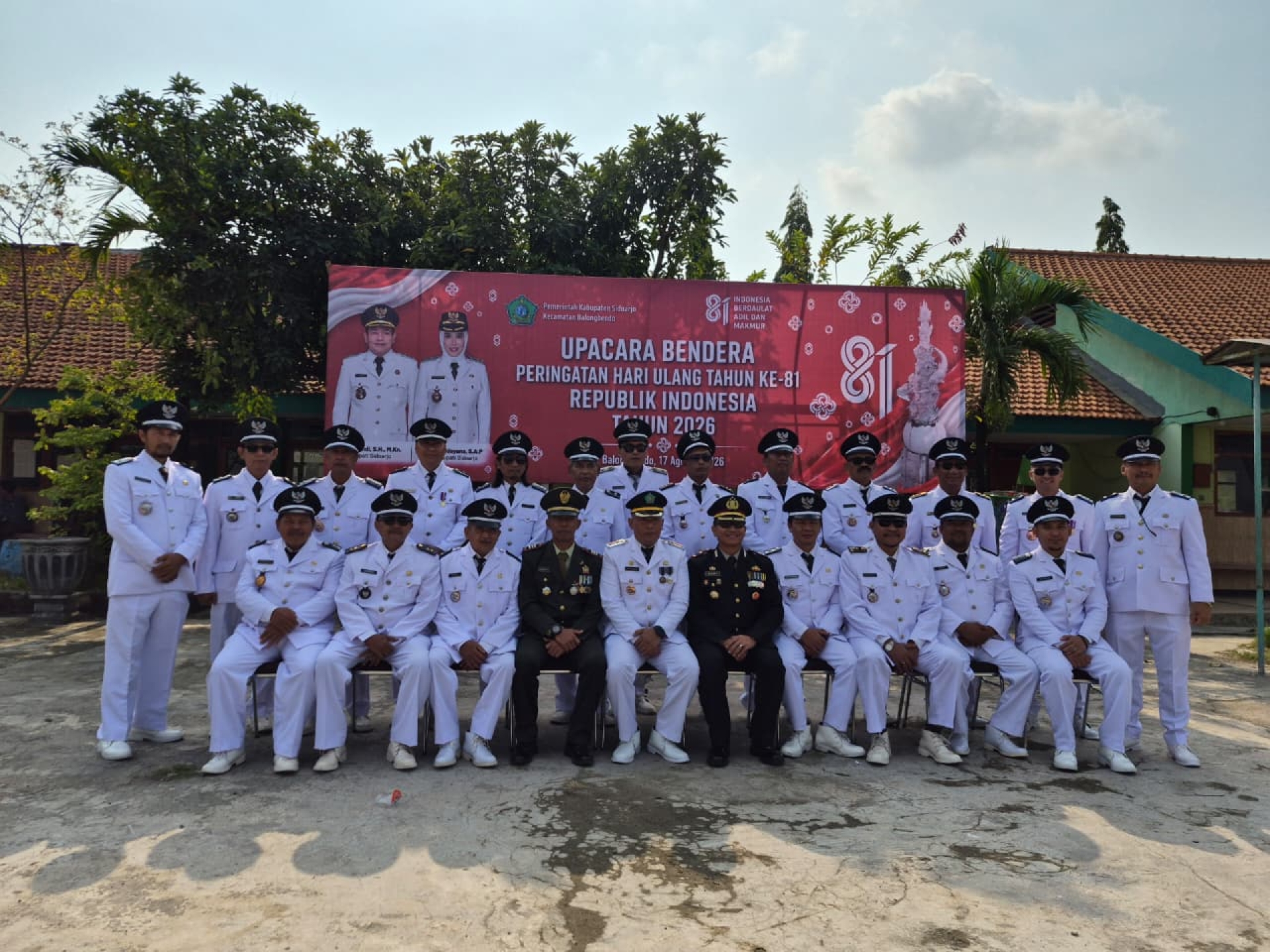 Camat beserta forkopimka dan kepala desa
